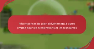 Récompenses de jalon d’événement à durée limitée pour les accélérations et les ressources